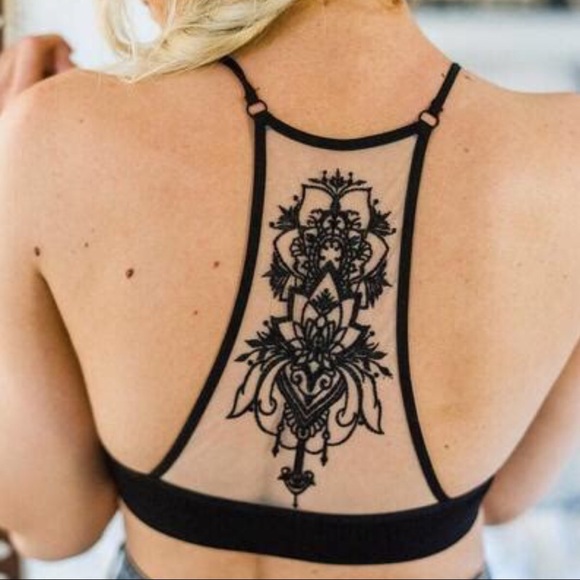 CLEARANCE {LAST1} ‘Henna’ Tattoo Bralette - Picture 6 of 8